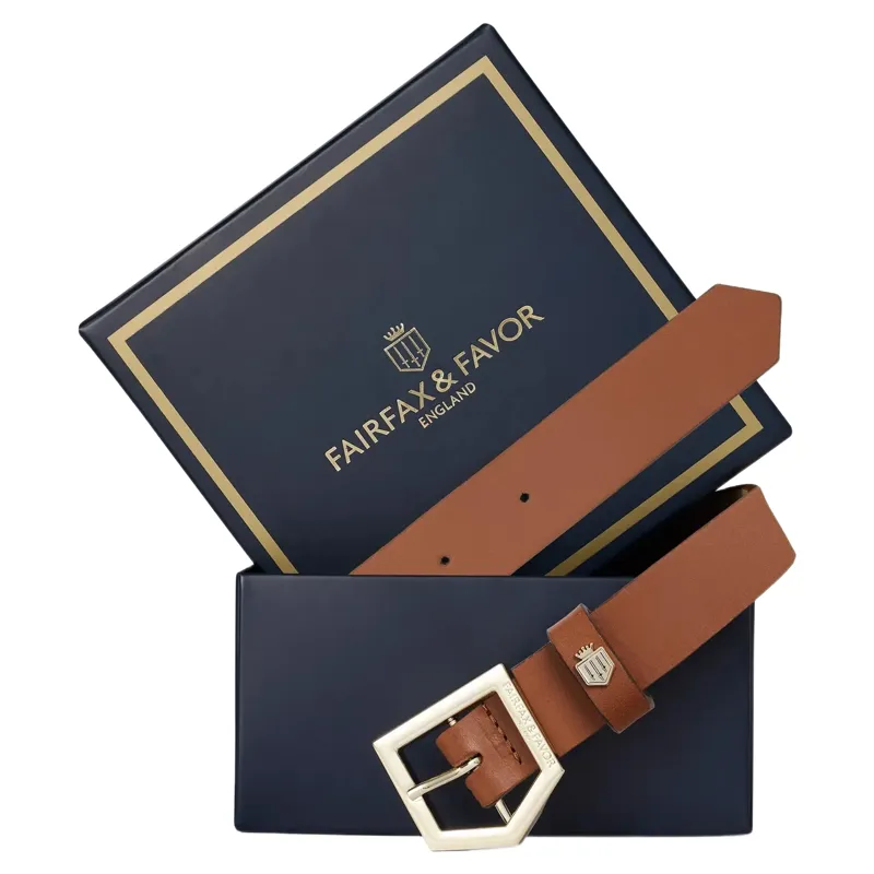 Fairfax and Favor Sennowe Belt in Tan Leather-1