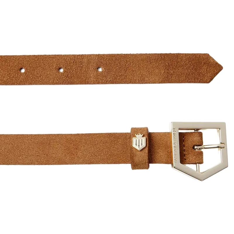 Fairfax and Favor Sennowe Belt in Tan Suede-2