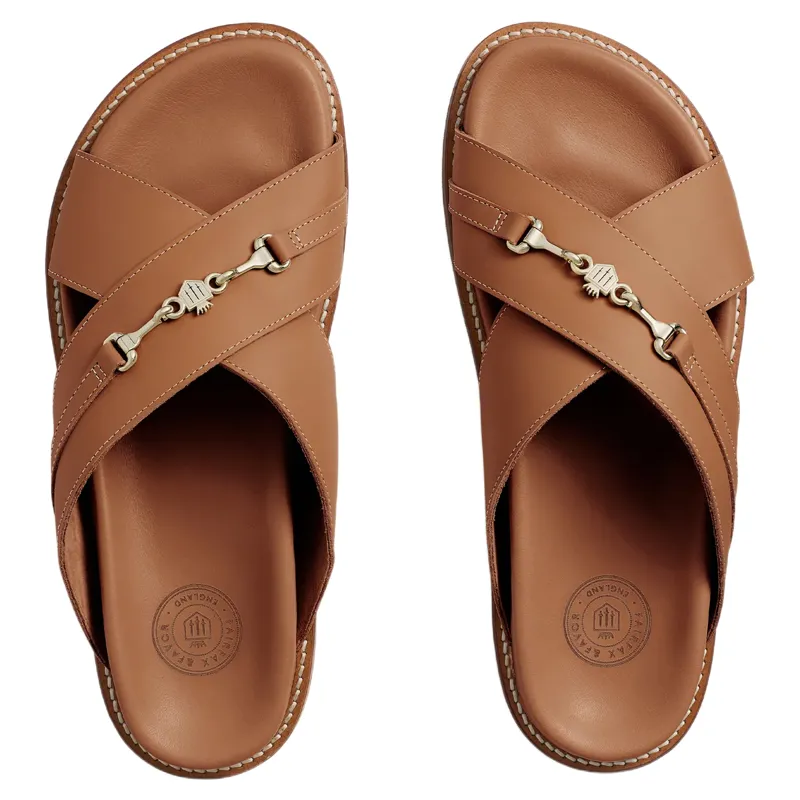 Fairfax and Favor Southwold Sandal in Tan Leather-2