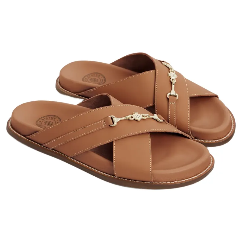 Fairfax and Favor Southwold Sandal in Tan Leather-1