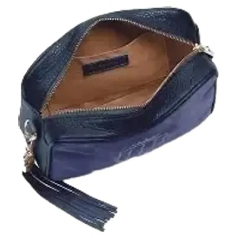 Fairfax and Favor Stockist Exclusive Finsbury Suede Crossbody Bag in Ink Suede-1