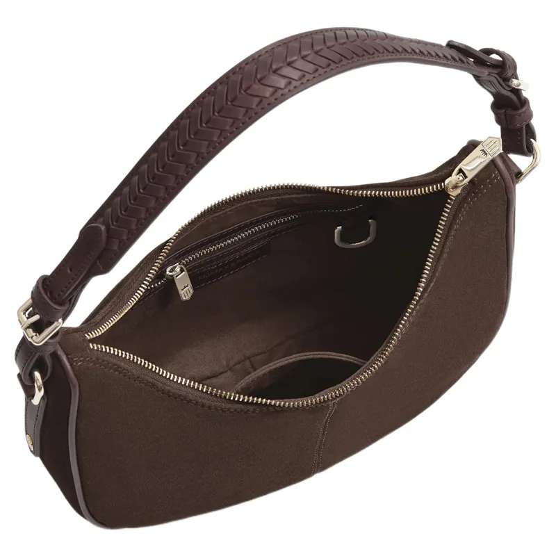 Fairfax and Favor Tetbury Crescent Bag in Chocolate-3
