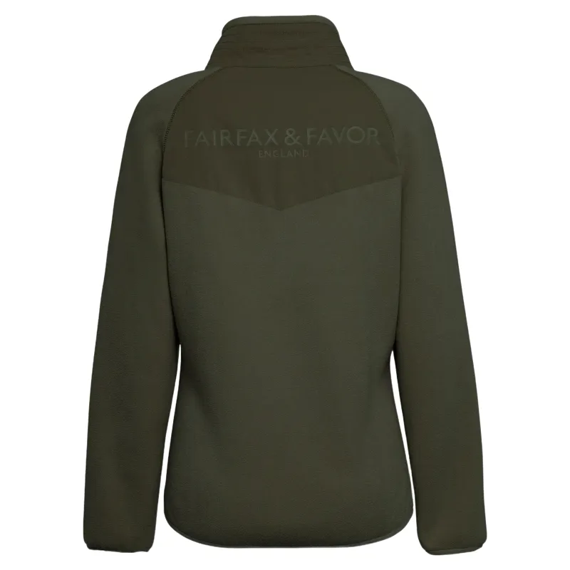 Fairfax and Favor The Aria 1/4 Zip Fleece in Khaki-1
