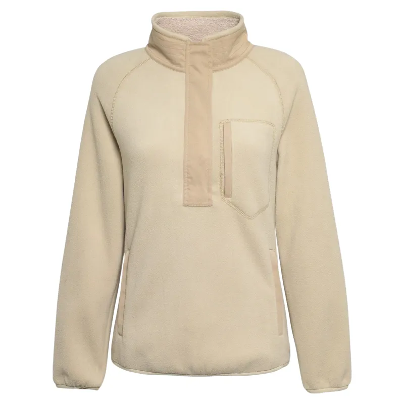 Fairfax and Favor The Aria 1/4 Zip Fleece in Oatmeal