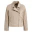 Fairfax and Favor Thea Biker Jacket in Stone Suede
