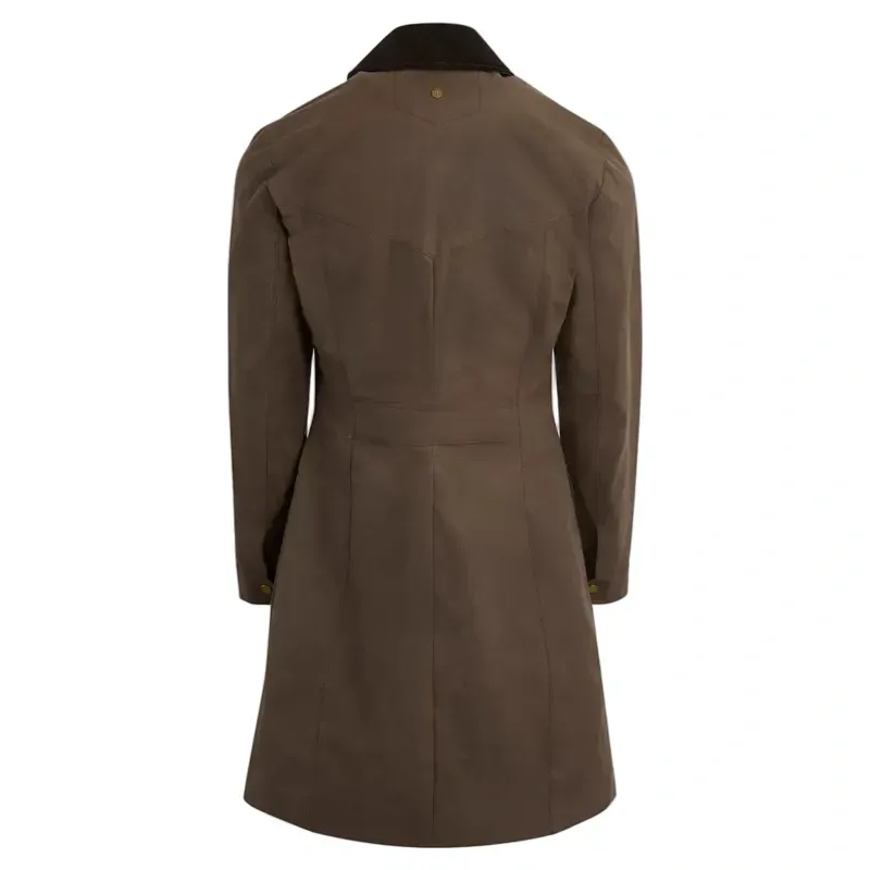 Fairfax and Favor Violet Wax Coat in Bracken-1