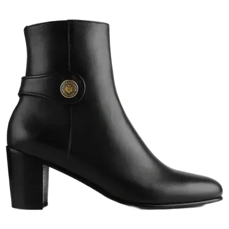 Fairfax and Favor Upton Ankle Boot in Black Leather