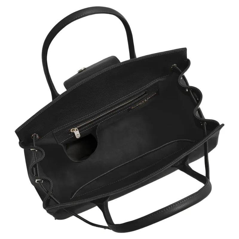 Fairfax and Favor Windsor Bag in Black Suede-3