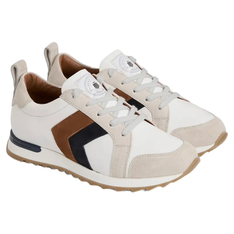 Fairfax and Favor Xandra Trainer in Tan/Navy-1