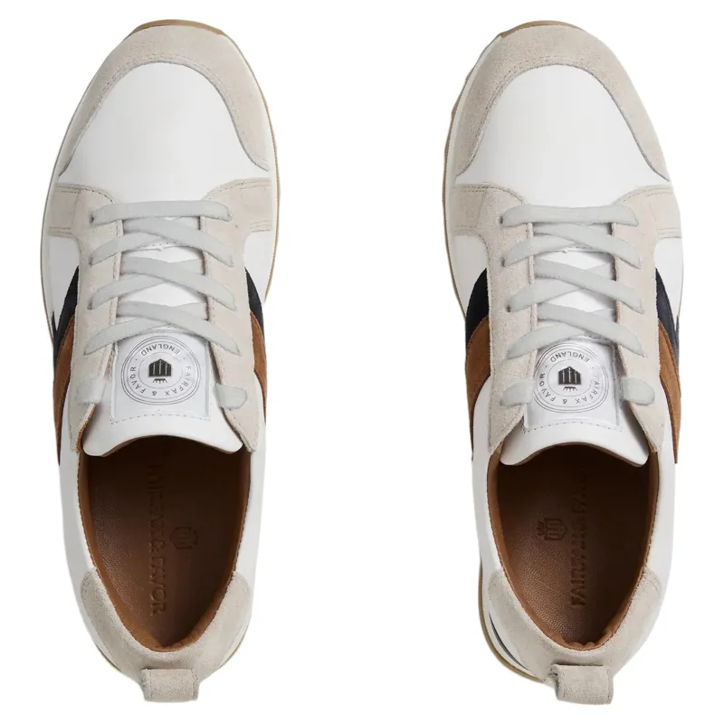 Fairfax and Favor Xandra Trainer in Tan/Navy-2