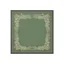Fairfax and Favor Mannington Silk Scarf in Green/Off White/Black