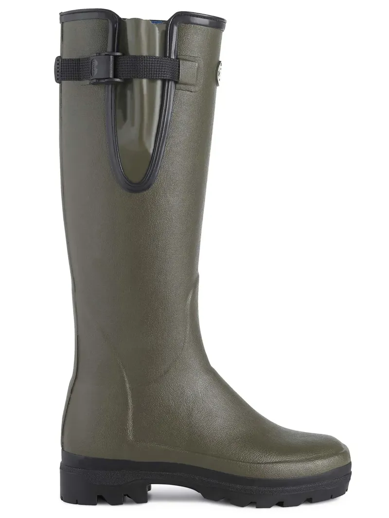 Le Chameau Womens Vierzonord Neo Lined Wellington Boots in Vert Chameau-1