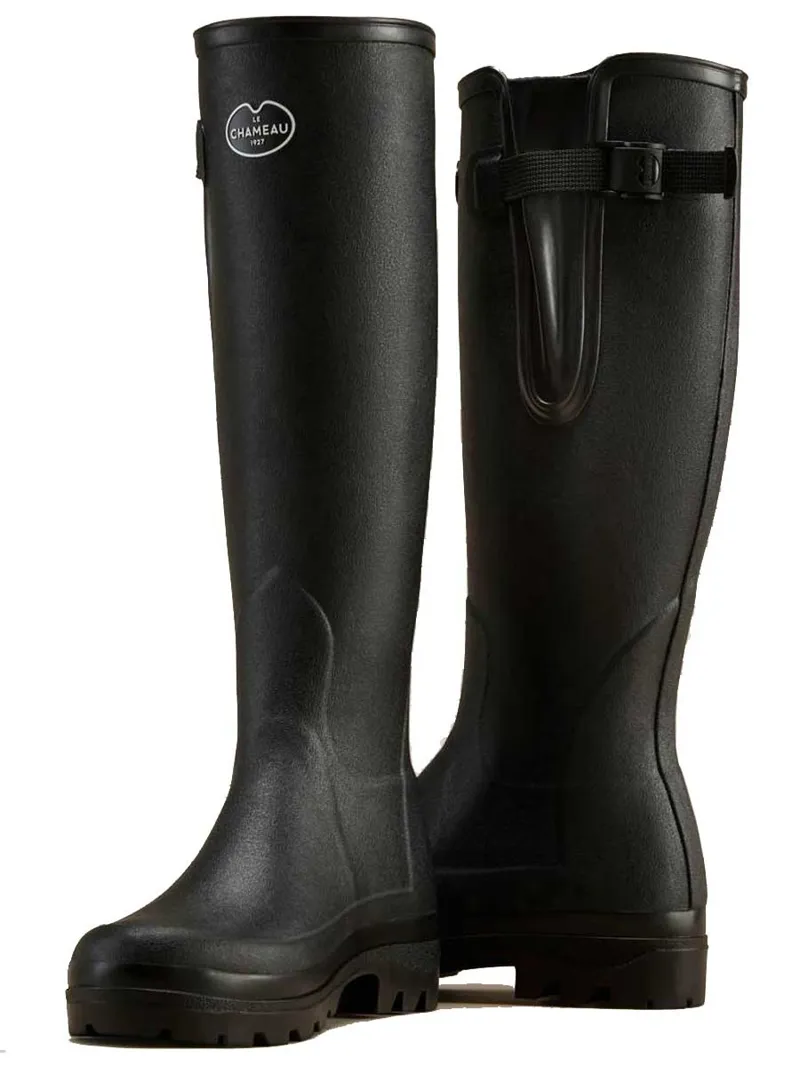 Le Chameau Vierzonord FE Wellington Boots in Noir-1