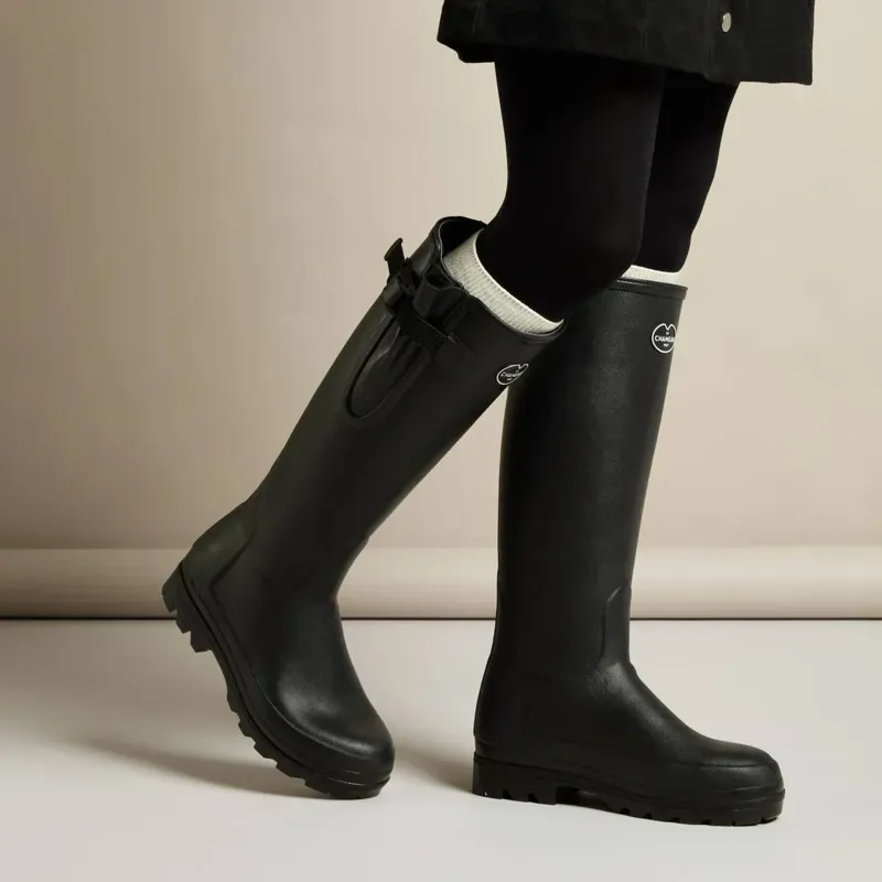 Le Chameau Vierzonord FE Wellington Boots in Noir-2