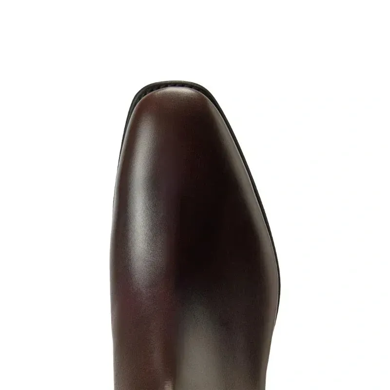 R M Williams Comfort Craftsman Boot in Chocolate Raisin Pull Up-3
