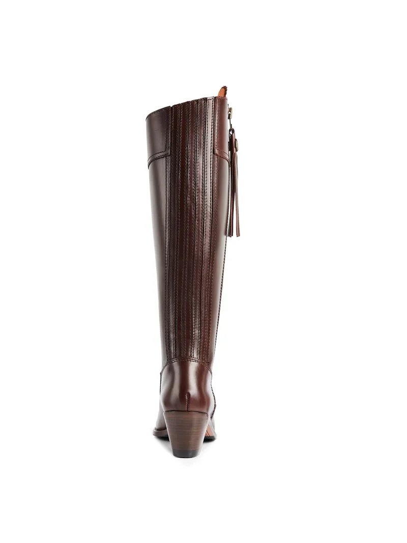 Fairfax and Favor Regina Heeled Boot Sporting Fit in Mahogany Leather-3