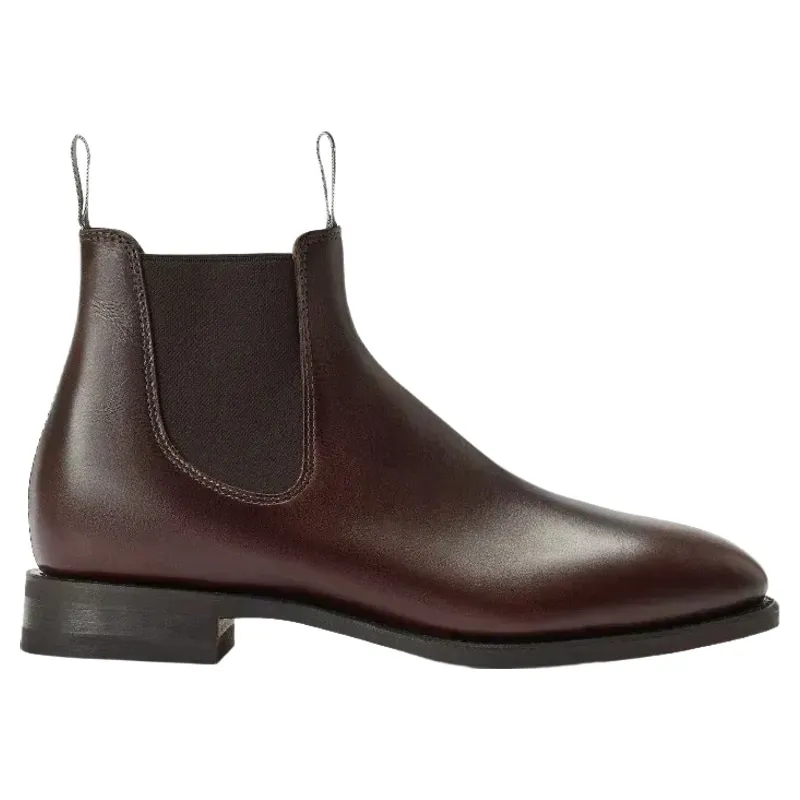 R M Williams Comfort Craftsman Boot in Chocolate Raisin Pull Up