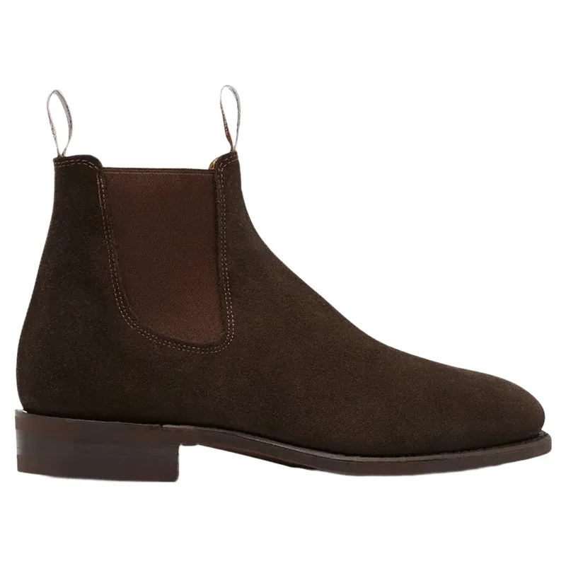 R M Williams Comfort Craftsman Boot in Chocolate Suede