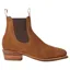 R M Williams Comfort Lady Yearling Chelsea Boot in Cedar Suede