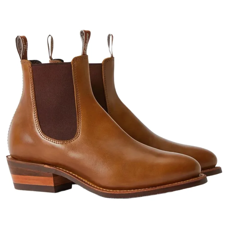 R M Williams Comfort Lady Yearling Chelsea Boot in Caramel Pull Up-1