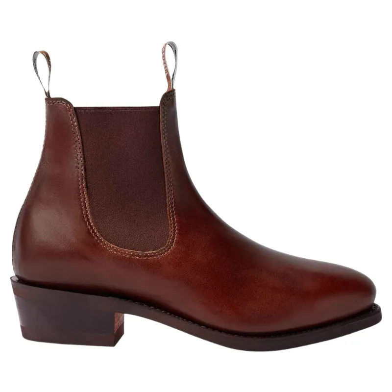 R M Williams Comfort Lady Yearling Chelsea Boot in Mid Brown