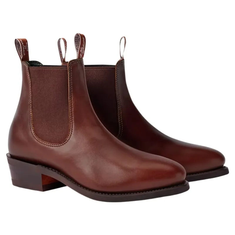 R M Williams Comfort Lady Yearling Chelsea Boot in Mid Brown-1