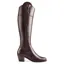 Fairfax and Favor Regina Heeled Boot Sporting Fit in Mahogany Leather