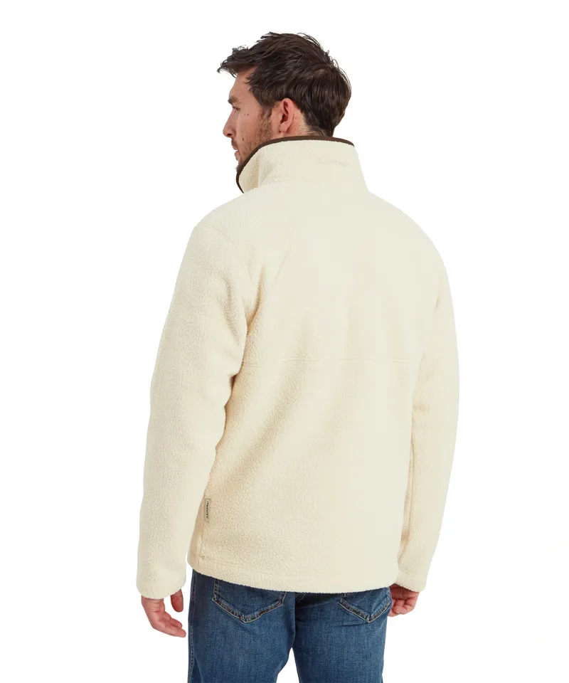 Schoffel Berkeley Retro Quarter Zip Fleece in Ecru-5