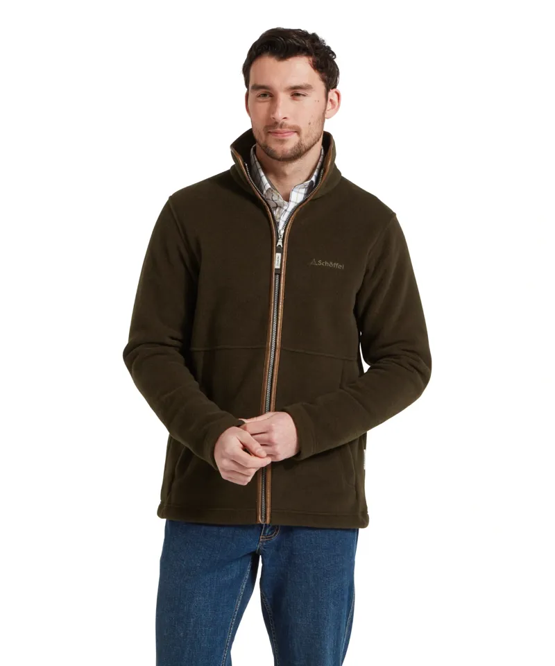 Schoffel Cottesmore Fleece Jacket in Dark Olive-1