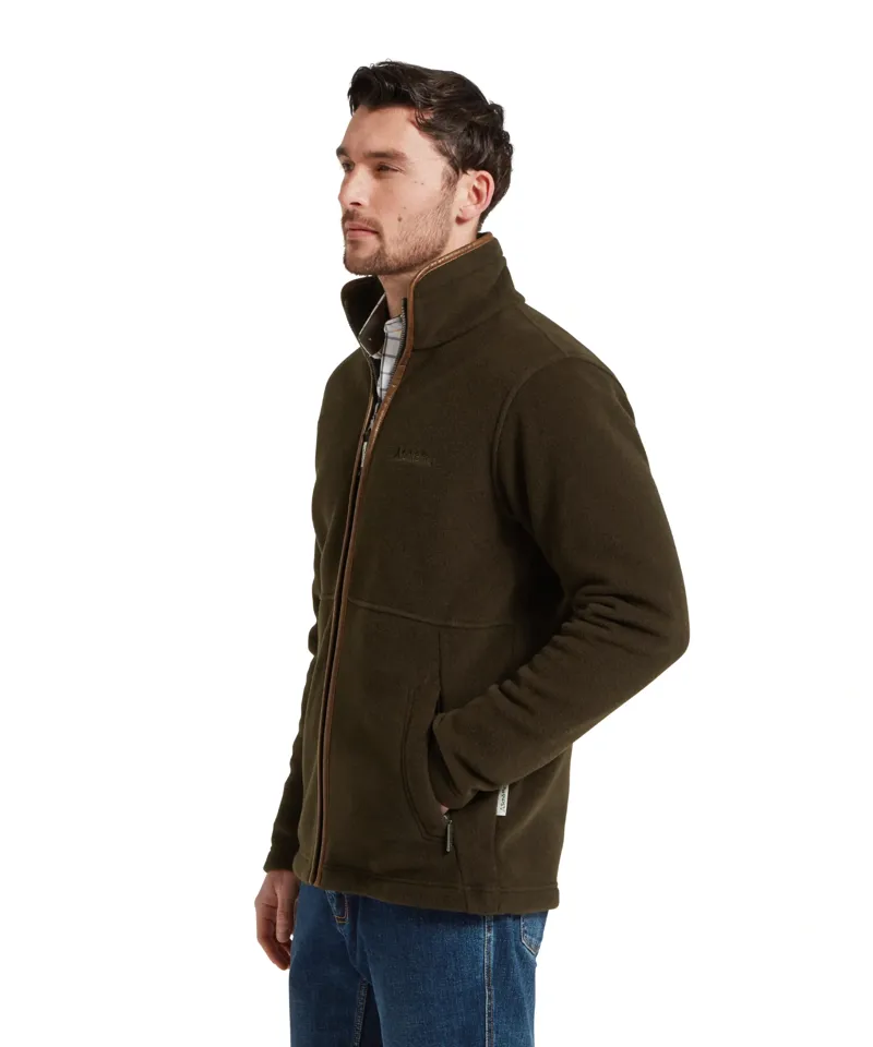 Schoffel Cottesmore Fleece Jacket in Dark Olive-3