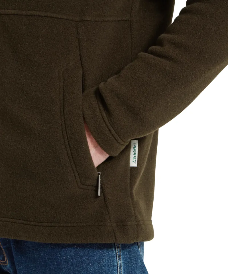 Schoffel Cottesmore Fleece Jacket in Dark Olive-4