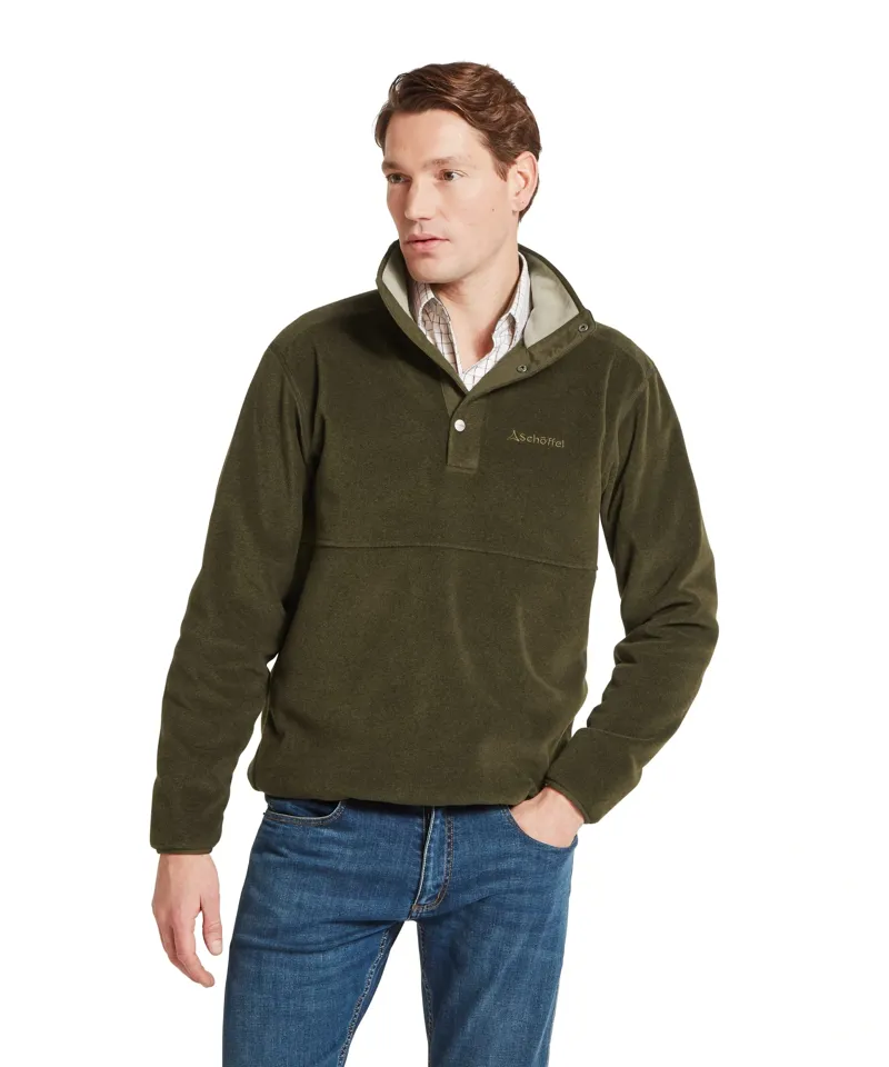 Schoffel Norton Fleece Jacket in Dark Olive-1