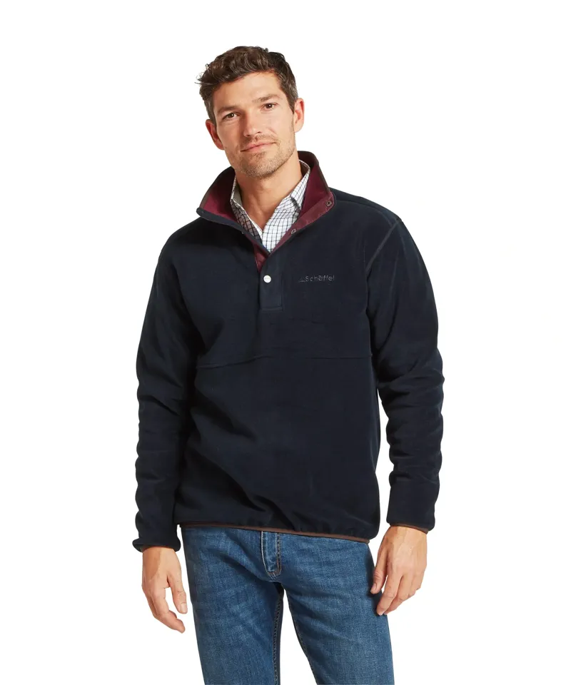Schoffel Norton Fleece Jacket in Navy-1