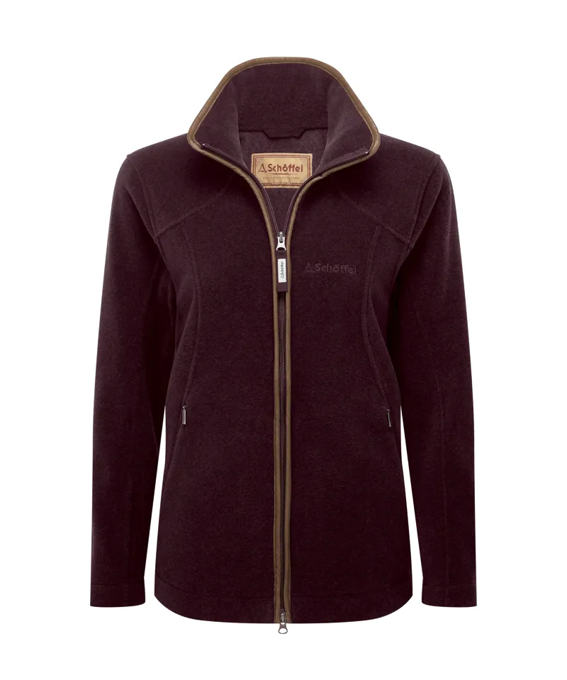 Schoffel Burley Fleece Jacket in Port