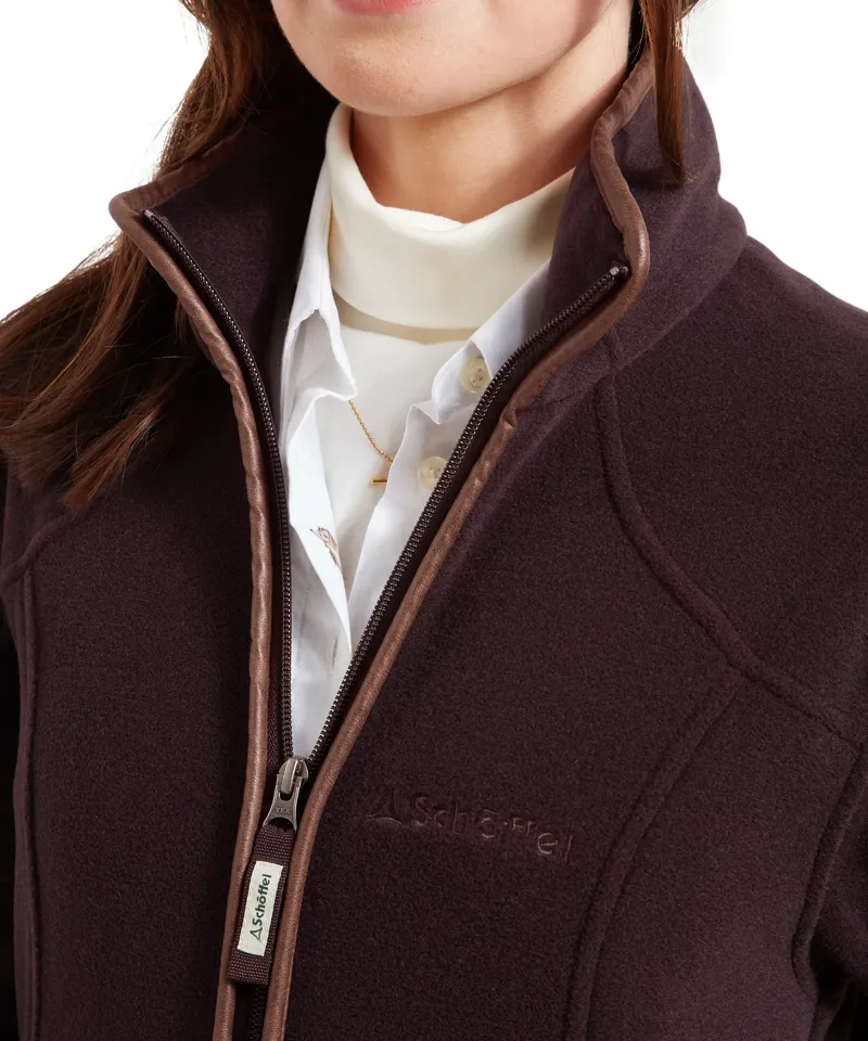 Schoffel Burley Fleece Jacket in Port-3