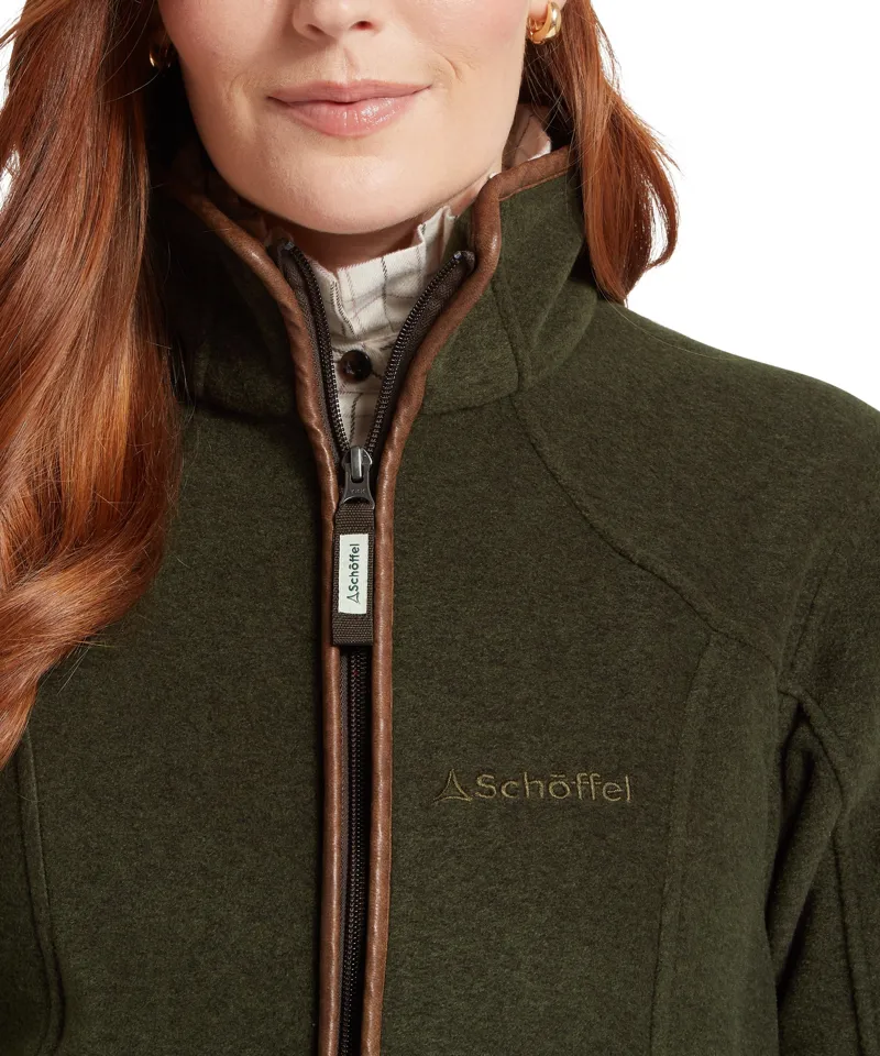 Schoffel Burley II Fleece Jacket in Dark Olive-2