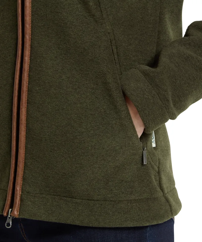 Schoffel Burley II Fleece Jacket in Dark Olive-3