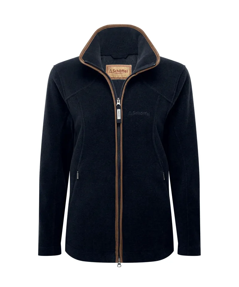 Schoffel Burley Fleece Jacket in Navy
