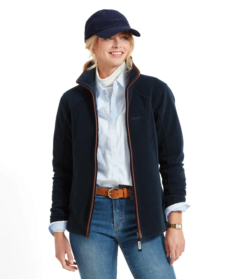 Schoffel Burley Fleece Jacket in Navy-1