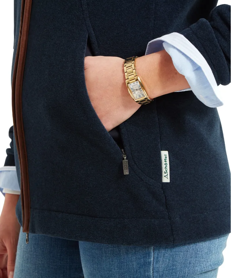 Schoffel Burley Fleece Jacket in Navy-4