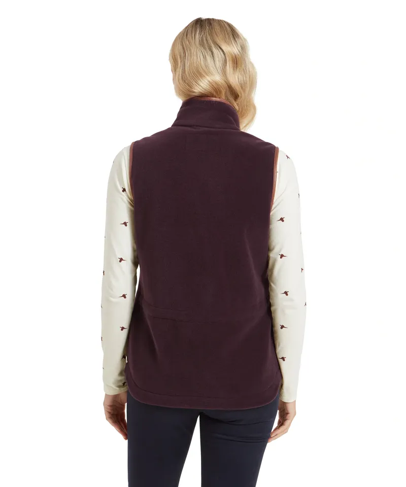 Schoffel Lyndon Fleece Gilet in Port-5