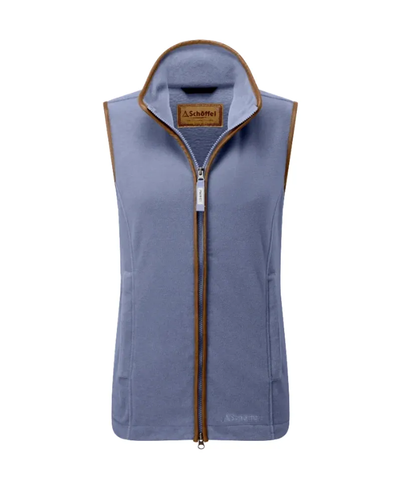 Schoffel Lyndon Fleece Gilet in Stone Blue