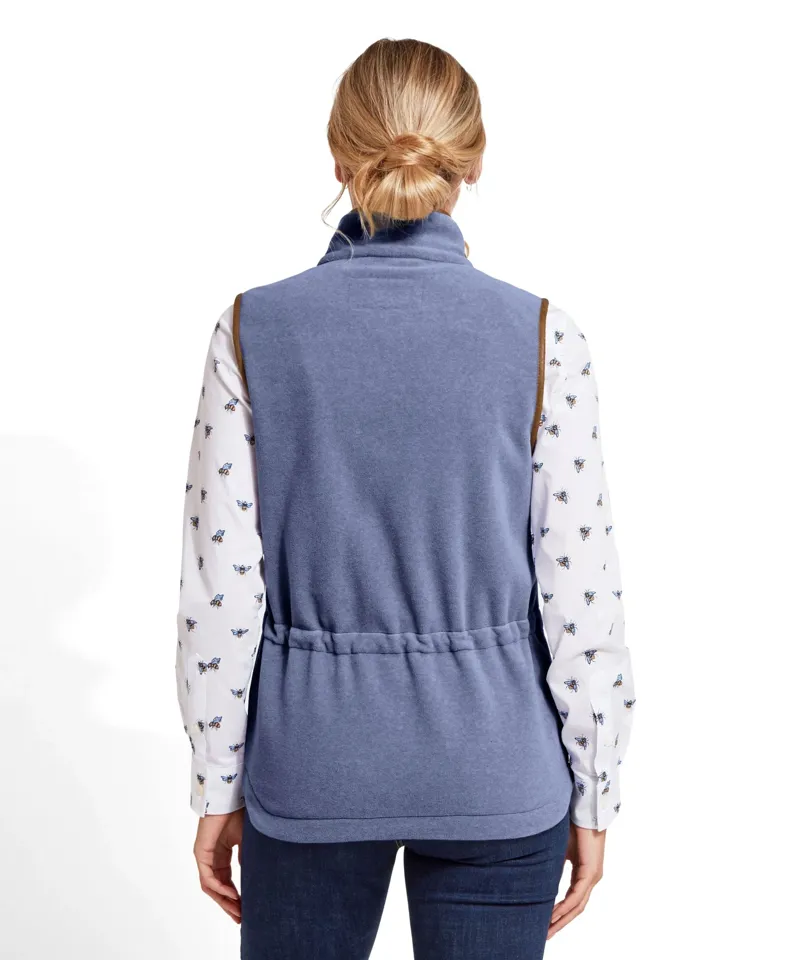 Schoffel Lyndon Fleece Gilet in Stone Blue-4