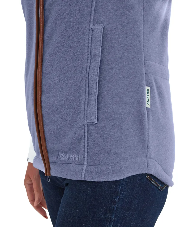 Schoffel Lyndon Fleece Gilet in Stone Blue-3