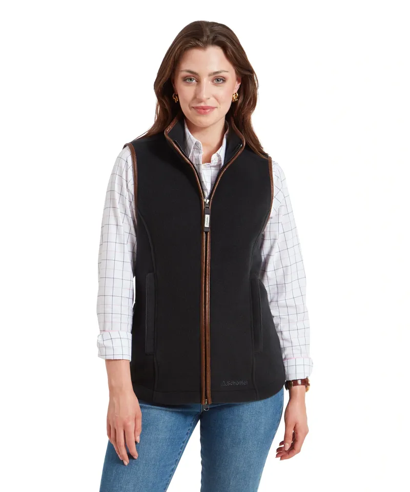 Schoffel Lyndon Fleece Gilet in Gunmetal-1