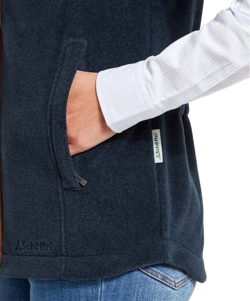 Schoffel Lyndon Fleece Gilet in Petrol-1