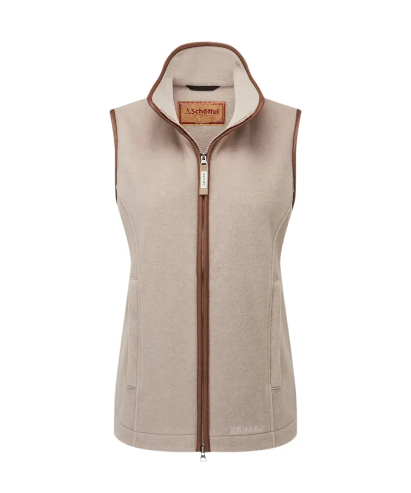 Schoffel Lyndon Fleece Gilet in Mushroom