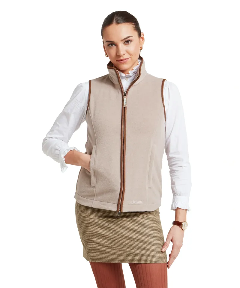 Schoffel Lyndon Fleece Gilet in Mushroom-1