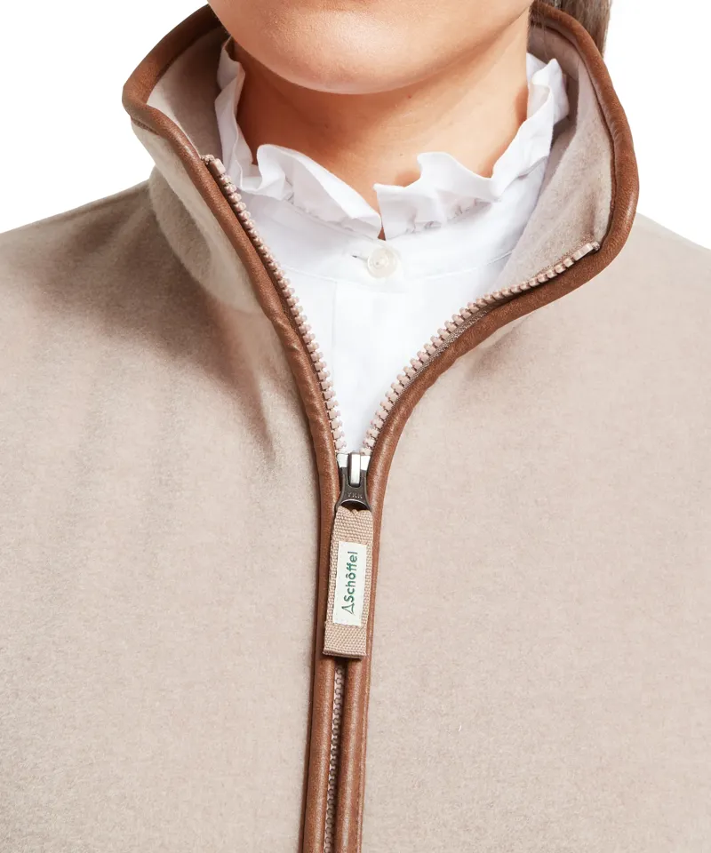 Schoffel Lyndon Fleece Gilet in Mushroom-2
