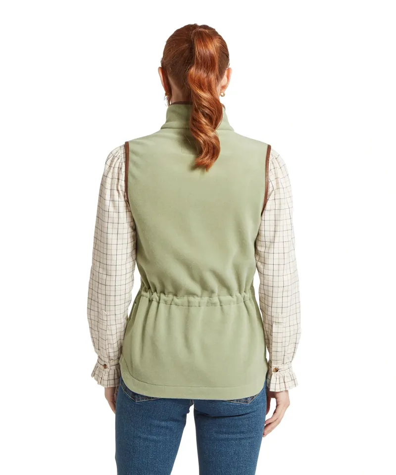 Schoffel Lyndon Fleece Gilet in Sage-3